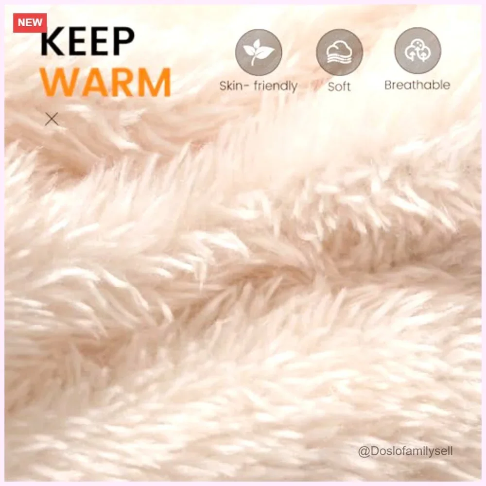 Winter Touchscreen Gloves with Fur Cuff, Warm Driving Texting Gloves